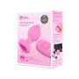 VIBRATING HEART SHAPE JEWEL PLUG SM PINK - 6