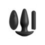 ANAL FANTASY COLLECTION COLLECTION REMOTE CONTROL SILICONE PLUG BLACK - 3
