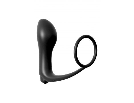 ANAL FANTASY COLLECTION ASS-GASM COCKRING VIBRATING PLUG BLACK - 2