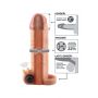 Wibracyjna przedłużka Real Feel 5 cm Pipedream jasna - 2