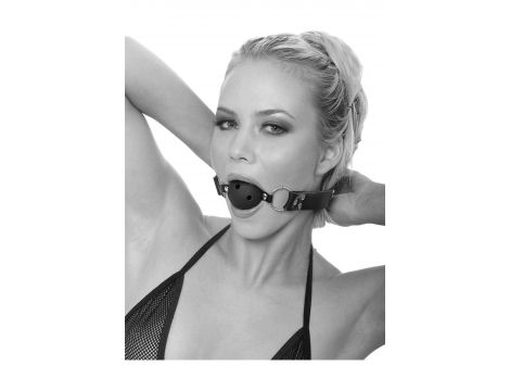 FETISH FANTASY SERIES LIMITED EDITION BREATHABLE BALL GAG BLACK - 2