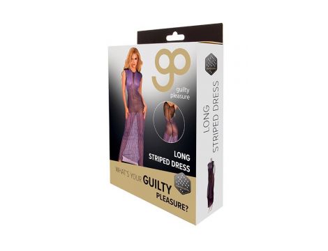 GP PRINTED DATEX LONG STRIPED DRESS, L - 3