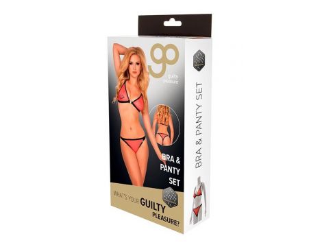 GP PRINTED BRA & PANTY SET, M - 2