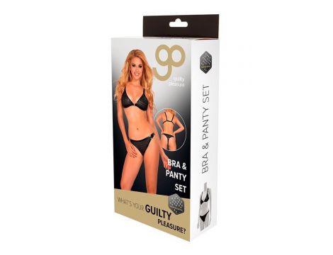 GP PRINTED DATEX BRA & PANTY SET, M - 3
