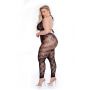 ALL ABOUT LEAF BRA SET BLACK, PLUS SIZE - 3