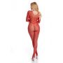 RISQUE CROTCHLESS BODYSTOCKING RED, M/L - 4