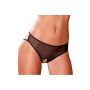 CROTCHLESS CAGE BACK BOYSHORT BLACK, M/L - 2