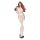 BOMBSHELL BOUDOIR STRAP OVERLAY TEDDY WHITE, L