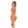 WALK AWAY CROTCHLESS TEDDY BURGUNDY, M/L