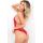 SPANK ME STRAP-BACK LACE TEDDY RED, S/M