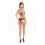 DARE ME 2PC BRA AND PANTY SET BLACK, S/M - 3