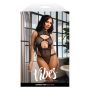 BARBED WIRE FISHNET BODYSUIT, S/M - 4