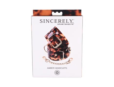 SPORTSHEETS AMBER HAND CUFFS - 2