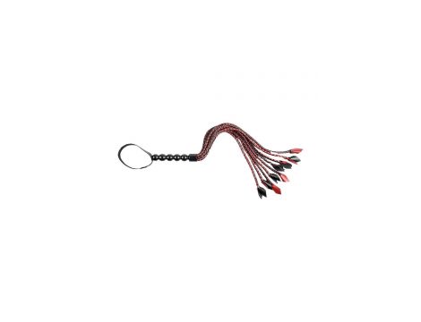 SPORTSHEETS SAFFRON BRAIDED FLOGGER - 4
