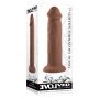 EVOLVED 7INCH GIRTHY VIBRATING DONG, DARK FLESH - 6