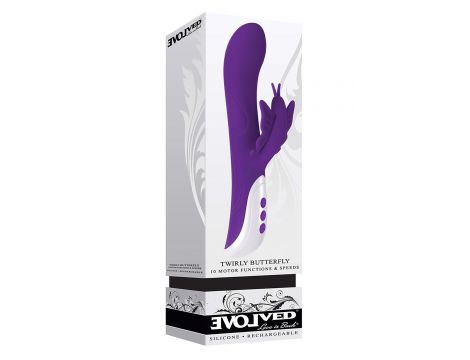 Wibrator punktu G Evolved Twirly Butterfly silikonowy USB 23 cm - 5