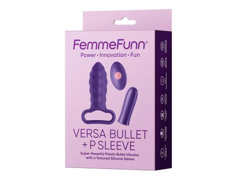 FEMMEFUNN VERSA BULLET WITH P SLEEVE DARK PURPLE - 5