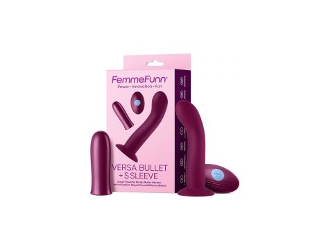 FEMMEFUNN VERSA BULLET WITH S SLEEVE DARK FUCSHIA