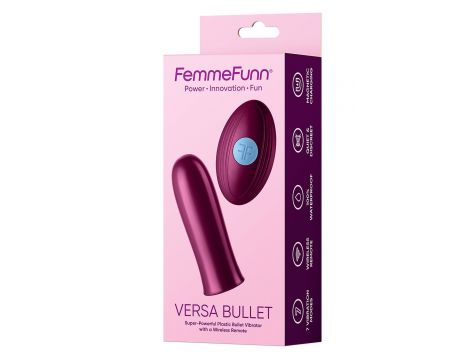 FEMMEFUNN VERSA BULLET WITH REMOTE DARK FUCSHIA - 5