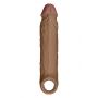 SHAFT SHEATH MODEL F SIZE 1 7.8 INCH LIQUID SILICONE SLEEVE OAK - 4