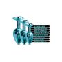 NIXIE METAL BUTT PLUGÂ TRAINERÂ SET, BLUE METALLIC - 4