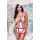 Kostium pielęgniarki Baci Lingerie biały z czerwonymi detalami i czapką