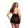 LACE BABYDOLL 1 PC BLACK, XL