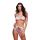 WHITE FLORAL & LACE BRA SET, S/M