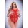 BACI JACQUARD BODYSUIT RED, QUEEN