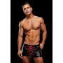 ENVY LACE-UP WETLOOK TRUNKS BLACK RED, S/M - 2