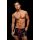 ENVY LACE-UP WETLOOK TRUNKS BLACK RED, S/M