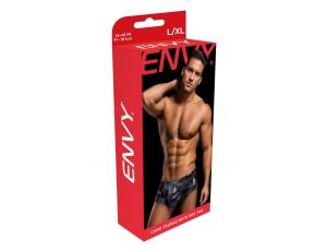 ENVY CAMO TRUNKS W/ DOG TAG BLACK, M/L