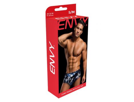 ENVY CAMO TRUNKS W/ DOG TAG NAVY, S/M - 4