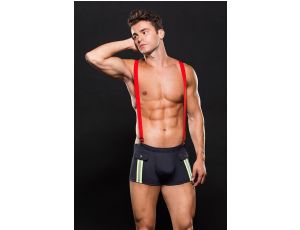 FIREMAN COSTUME 2PCS L/XL
