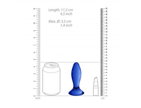 Szklany korek analny Chrystalino 11,5 cm - 7