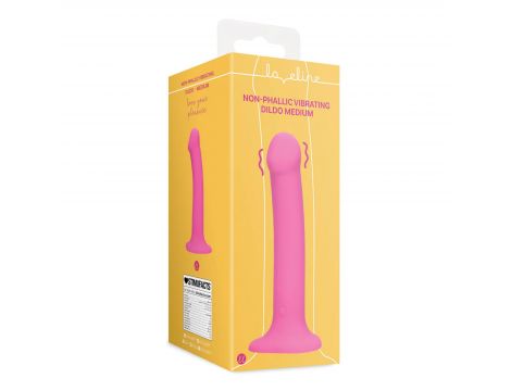 Wibrator dildo silikonowy Loveline różowy 18 cm