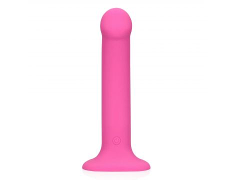 Wibrator dildo silikonowy Loveline różowy 18 cm - 7