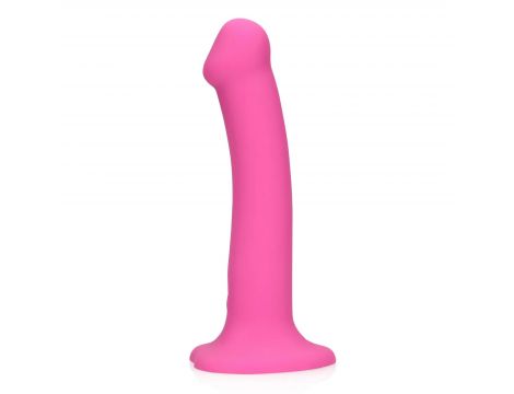Wibrator dildo silikonowy Loveline różowy 18 cm - 3