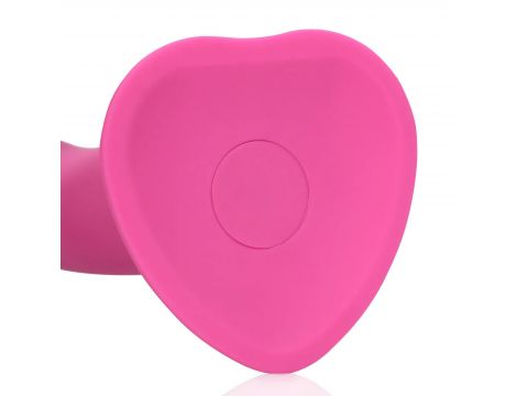 Wibrator dildo silikonowy Loveline różowy 18 cm - 8
