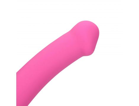 Wibrator dildo silikonowy Loveline różowy 18 cm - 5