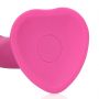 Wibrator dildo silikonowy Loveline różowy 18 cm - 9