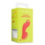 Mini wibrator na palec teksturowany Loveline czerwony 12 cm - 2
