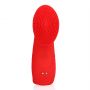 Mini wibrator na palec teksturowany Loveline czerwony 12 cm - 6