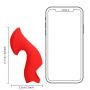 Mini wibrator na palec teksturowany Loveline czerwony 12 cm - 7