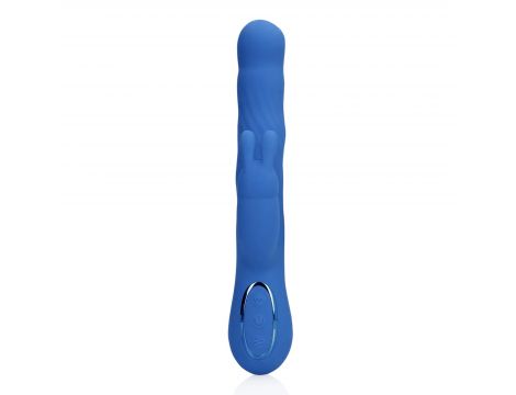 Wibrator króliczek Loveline Wiggle niebieski 24 cm - 4