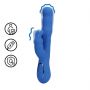 Wibrator króliczek Loveline Wiggle niebieski 24 cm - 9