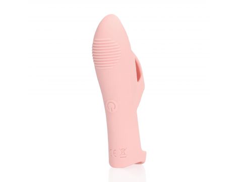 Wibrator silikonowy Loveline na palec różowy - 3