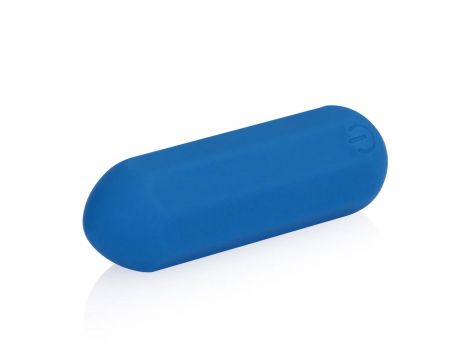 Wibrator silikonowy heksagonalny Loveline niebieski 7,2 cm - 9