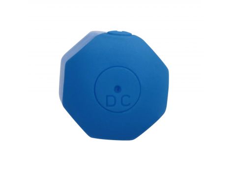 Wibrator silikonowy heksagonalny Loveline niebieski 7,2 cm - 6