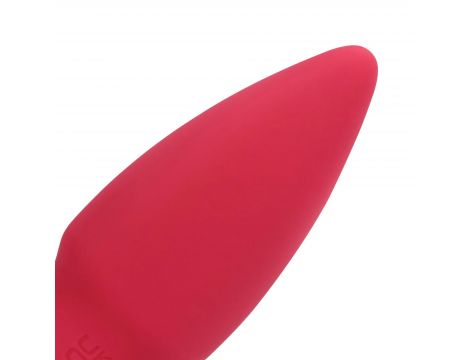 Wibrator stożkowy bullet Loveline silikonowy czerwony 7,7 cm - 4